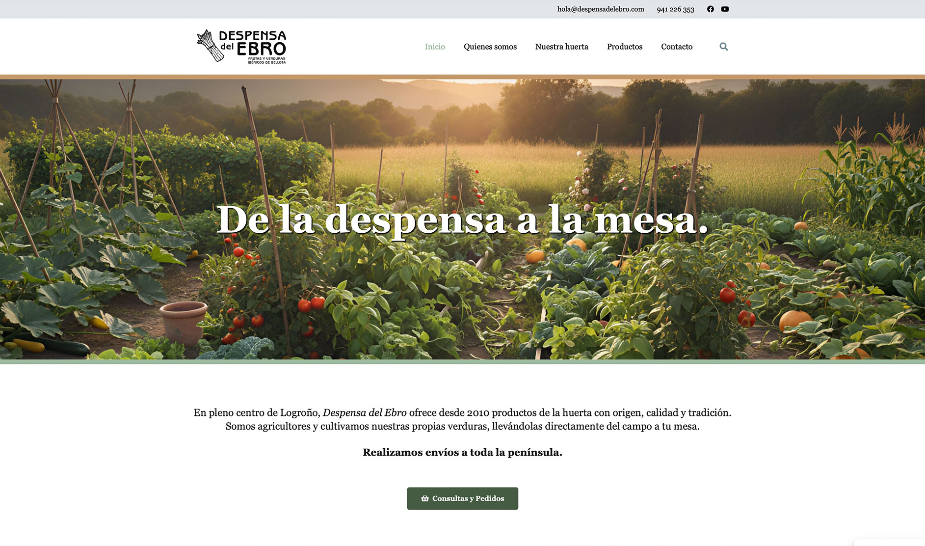 Sitio web: Despensa del Ebro